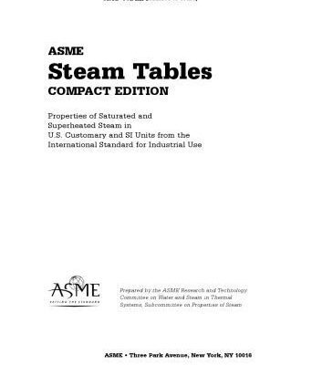 خرید و دانلود نسخه کامل کتاب ASME Steam Tables: Compact Edition