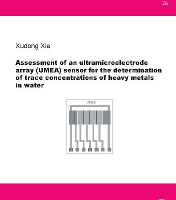 خرید و دانلود نسخه کامل کتاب Assessment of an ultramicroelectrode array UMEA) sensor for the determination of trace concentrations of heavy metals in water