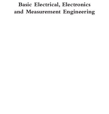 خرید و دانلود نسخه کامل کتاب Basic Electrical, Electronics and Measurement Engineering
