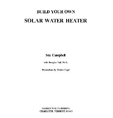 خرید و دانلود نسخه کامل کتاب Build your own solar water heater