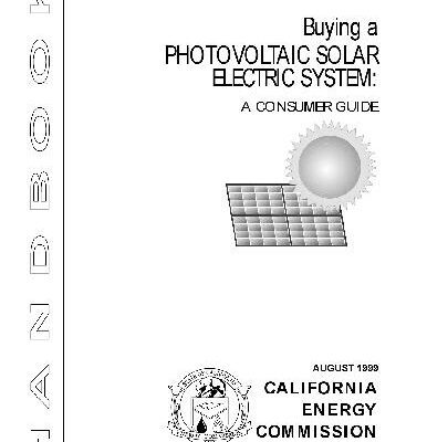 خرید و دانلود نسخه کامل کتاب Buying a photovoltaic solar electric system.A consumer guide