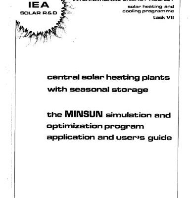 خرید و دانلود نسخه کامل کتاب Central solar heating plant with seasonal storage – The MINSUN simulation and optimization program application and user’s guide (Централизованные солнечные системы теплоснабжения с сезонным аккумулятором – Применение и рук
