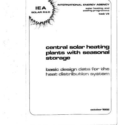 خرید و دانلود نسخه کامل کتاب Central solar heating plant with seasonal storage – Basic design data for the heat distribution system (Централизованные солнечные системы теплоснабжения с сезонным аккумулятором – Основные данные для проектирования