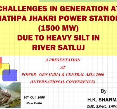 خرید و دانلود نسخه کامل کتاب Challenges in generation at naptha jahakri power station due to heavy silt in Satluj River, India