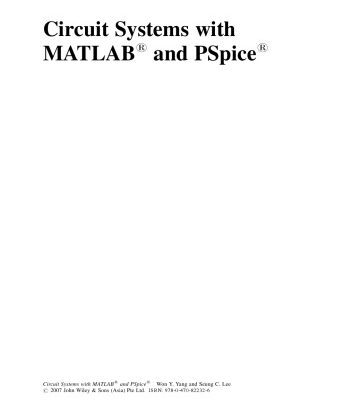 خرید و دانلود نسخه کامل کتاب Circuit Systems with MATLAB and PSpice