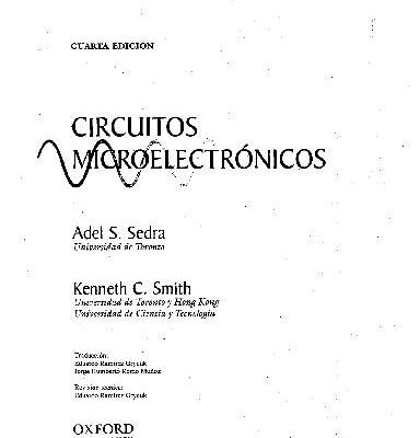 خرید و دانلود نسخه کامل کتاب Circuitos microelectrónicos 4a edición. Con CD-ROM incluido