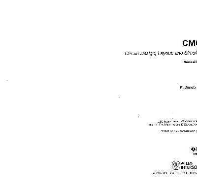 خرید و دانلود نسخه کامل کتاب CMOS Circuit Design Layout and Simulation
