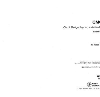 خرید و دانلود نسخه کامل کتاب CMOS Circuit Design, Layout, and Simulation,