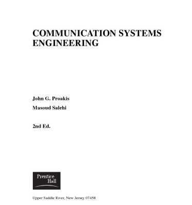 خرید و دانلود نسخه کامل کتاب Communication Systems Engineering with inserted solution manual[John G. Proakis, Masoud Salehi]