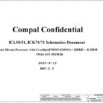 خرید و دانلود نسخه کامل کتاب Compal Confidential : ICL50/51, ICK70/71 Schematics Document : Intel Merom Processor with Crestline(PM965/GM965) + DDRII + ICH8M (With ATI MXM/B)