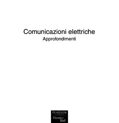 خرید و دانلود نسخه کامل کتاب Comunicazioni Elettriche – Approfondimenti