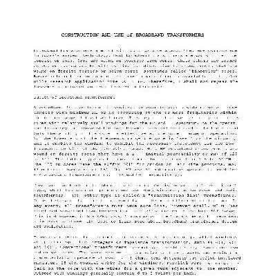 خرید و دانلود نسخه کامل کتاب Construction and use of broadband transformers