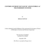 خرید و دانلود نسخه کامل کتاب Control of high voltage DC and flexible AC transmission systems