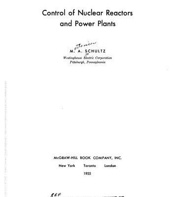 خرید و دانلود نسخه کامل کتاب Control of nuclear reactors and power plants