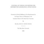 خرید و دانلود نسخه کامل کتاب Control of power converters for distributed generation applications