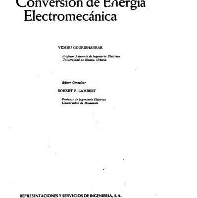 خرید و دانلود نسخه کامل کتاب Conversión de Energía Electromecánica