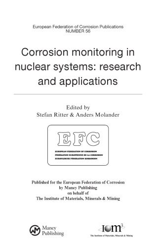 خرید و دانلود نسخه کامل کتاب Corrosion Monitoring in Nuclear Systems: Research and Applications: (EFC 56)_6921ede817098.jpeg خرید و دانلود نسخه کامل کتاب Corrosion Monitoring in Nuclear Systems: Research and Applications: (EFC 56)