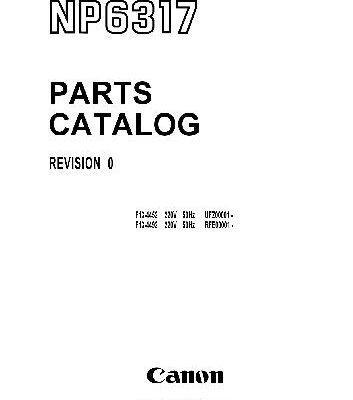 خرید و دانلود نسخه کامل کتاب Каталог запасных частей для NP-6317PC