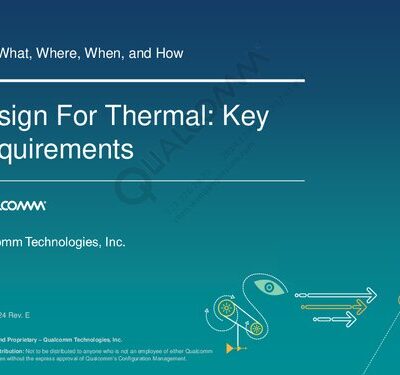 خرید و دانلود نسخه کامل کتاب Design For Thermal: Key Requirements