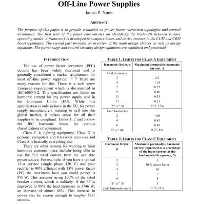 خرید و دانلود نسخه کامل کتاب Designing High-Power Factor Off-Line Power Supplies
