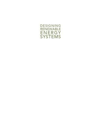 خرید و دانلود نسخه کامل کتاب Designing Renewable Energy Systems: A Life Cycle Assessment Approach
