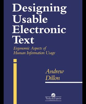 خرید و دانلود نسخه کامل کتاب Designing Usable Electronic Text