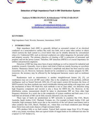 خرید و دانلود نسخه کامل کتاب Detection of High Impedance Fault in MV Distribution System