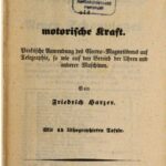 خرید و دانلود نسخه کامل کتاب Die Magnet-Elektrizität als motorische Kraft : Praktische Anwendung des Elektro-Magnetismus auf Telegraphie, sowie auf den Betrieb der Uhren und anderer Maschinen
