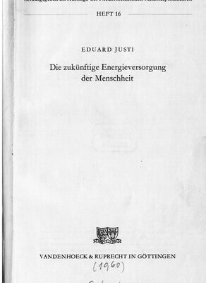 خرید و دانلود نسخه کامل کتاب Die zukünftige Energieversorgung der Menschheit