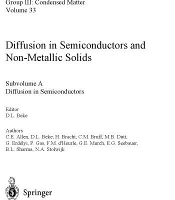 خرید و دانلود نسخه کامل کتاب Diffusion in Semiconductors