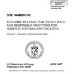 خرید و دانلود نسخه کامل کتاب DOE Handbook Airborne release fractions/rates and respirable fractions for nonreactor nuclear facilities. Volume I – Analysis of Experimental Data