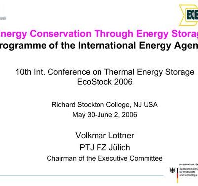 خرید و دانلود نسخه کامل کتاب Ecostock 2006. Proceedings of the 10th International Conference on the Thermal Energy Storage. Part 2