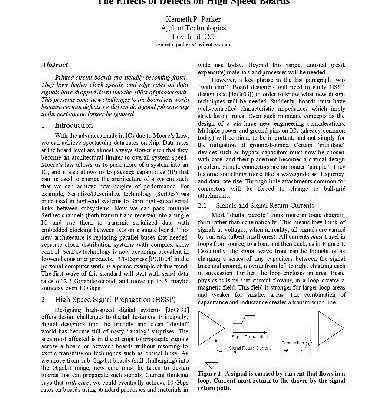 خرید و دانلود نسخه کامل کتاب Effects of defects on high-speed boards