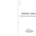 خرید و دانلود نسخه کامل کتاب Ekserji Analizi – İkinci Yasa Verimi & Termoekonomi