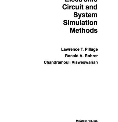 خرید و دانلود نسخه کامل کتاب Electronic Circuit and System Simulation Methods