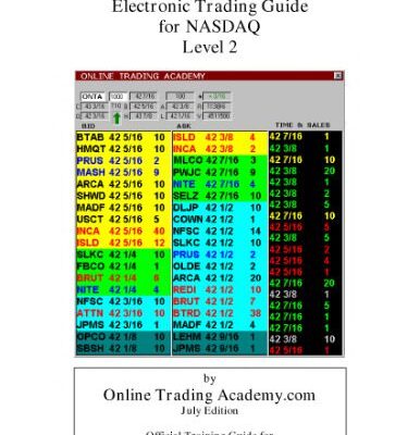 خرید و دانلود نسخه کامل کتاب Electronic Trading Guide For Nasdaq L2