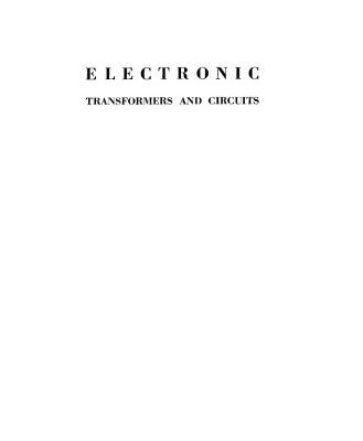 خرید و دانلود نسخه کامل کتاب Electronic Transformers and Circuits