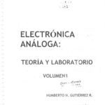 خرید و دانلود نسخه کامل کتاب Electronica Analoga Teoria y Laboratorio