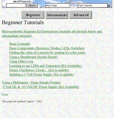 خرید و دانلود نسخه کامل کتاب Electronics Tutorial (Website capture)