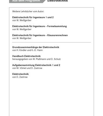 خرید و دانلود نسخه کامل کتاب Elektrotechnik fuer Ingenieure