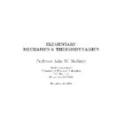 خرید و دانلود نسخه کامل کتاب Elementary mechanics and thermodynamics