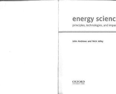 خرید و دانلود نسخه کامل کتاب Energy Science: Principles, Technologies, and Impacts