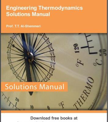 خرید و دانلود نسخه کامل کتاب Engineering Thermodynamics Solutions Manual