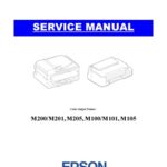 خرید و دانلود نسخه کامل کتاب Epson service and repair manual for M200 M201 M205 M100 M101 M105