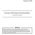 خرید و دانلود نسخه کامل کتاب Eshelman Summary of NR Program Prometheus Efforts