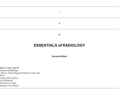 خرید و دانلود نسخه کامل کتاب Essentials of Radiology