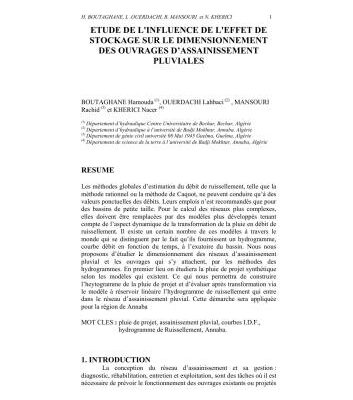 خرید و دانلود نسخه کامل کتاب Etude de l’influence de l’effet de stockage sur le dimensionnement des ouvrages d’assainissement pluviales