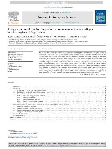 خرید و دانلود نسخه کامل کتاب Exergy as a useful tool for the performance assessment of aircraft gas turbine engines: A key review_69215b6d87a54.jpeg خرید و دانلود نسخه کامل کتاب Exergy as a useful tool for the performance assessment of aircraft gas turbine engines: A key review