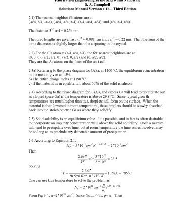 خرید و دانلود نسخه کامل کتاب Fabrication Engineering at the Micro- and Nanoscale. Solution manual