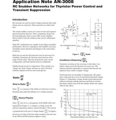 خرید و دانلود نسخه کامل کتاب Fairchild Semiconductor. RC Snubber Networks for Thyristor Power Control and Transient Suppression